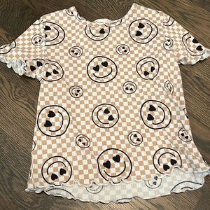 girls smiley top